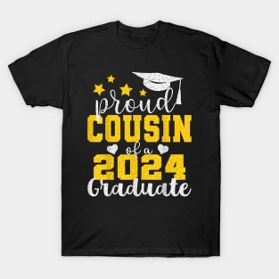 Proud Cousin of 2024 Graduate Awesome Family College T-Shirt